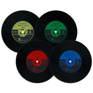 Vinyl Record Coaster Set of 4 - NWOT